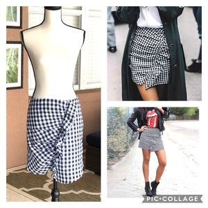 Lili’s Closet checkered frill trim skirt